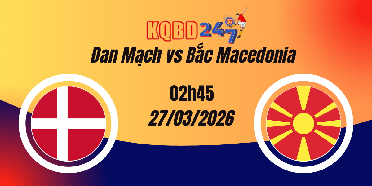 Nhận Định Đan Mạch vs Bắc Macedonia Playoff World Cup 27/03/2026